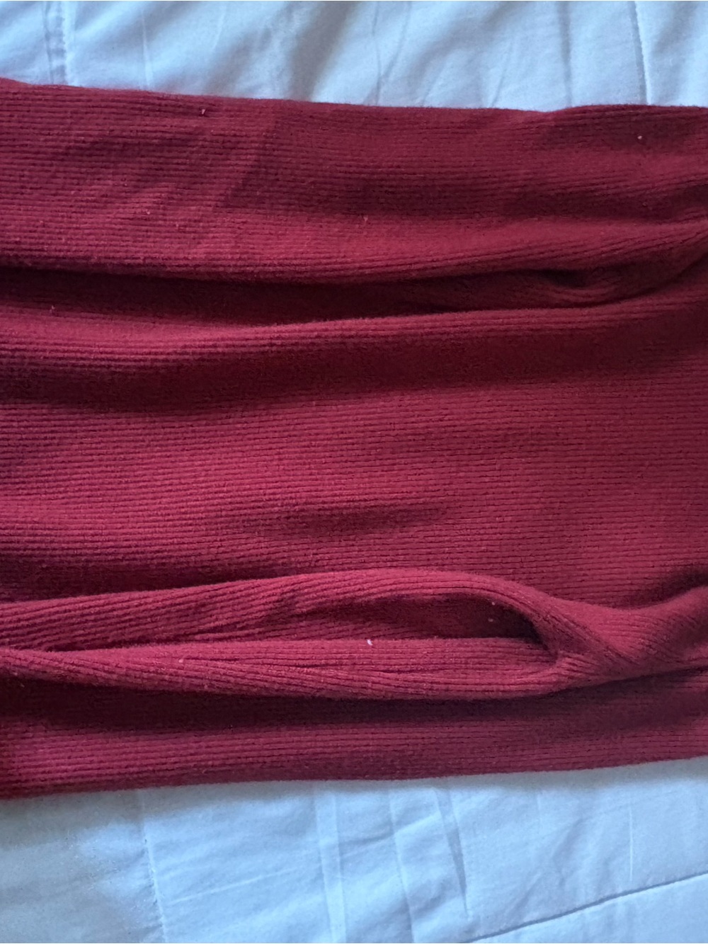 MAJOR Red Ribbed Sweater - MAJOR Label Group - Picture 2 of 5